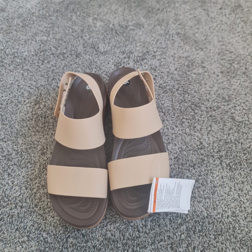 Brand new Crocs wedge sandals (size 10)